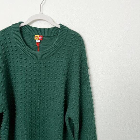 [LEGO] Target Green Men's Textured Brick Crew Neck Sweater NWT Sz Large Tall LT - Picture 8 of 10